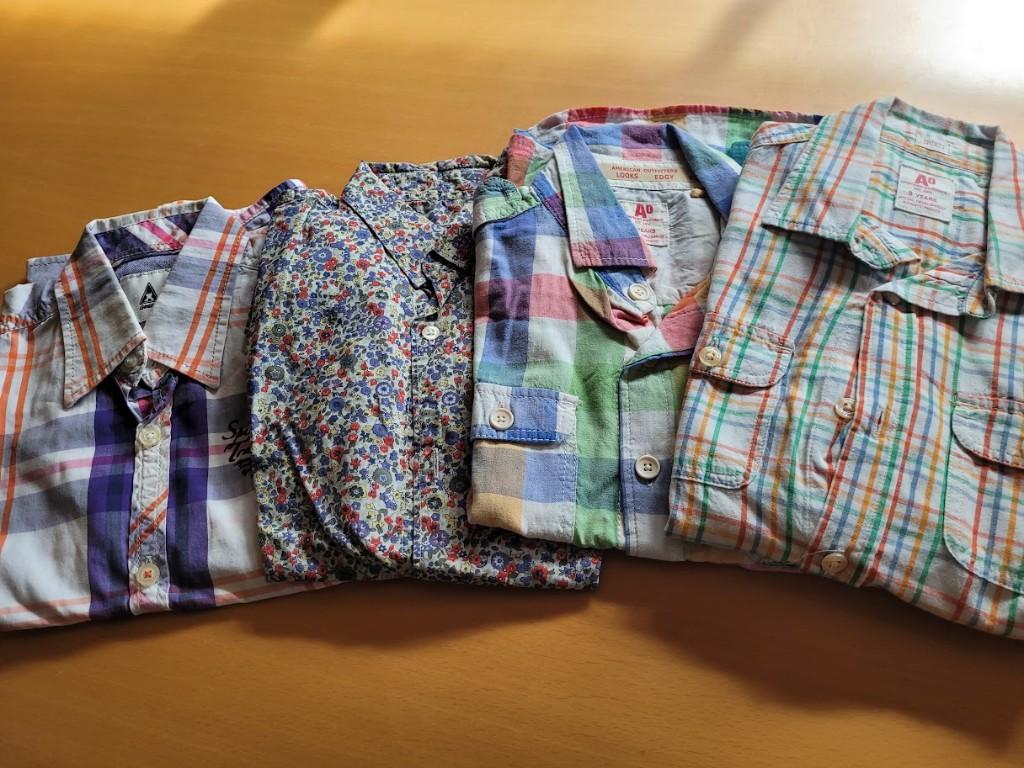 Lot hemden 128, AO76 American Outfitters, Overhemd of Blouse, Ophalen of Verzenden, Zo goed als nieuw