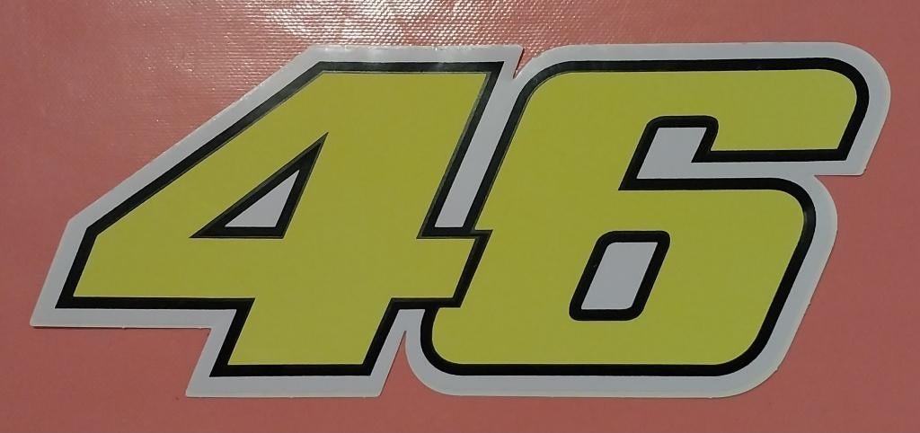 Valentino Rossi,The Doctor,46 stickers,17,5cm,13,5cm, Motoren, Ophalen of Verzenden