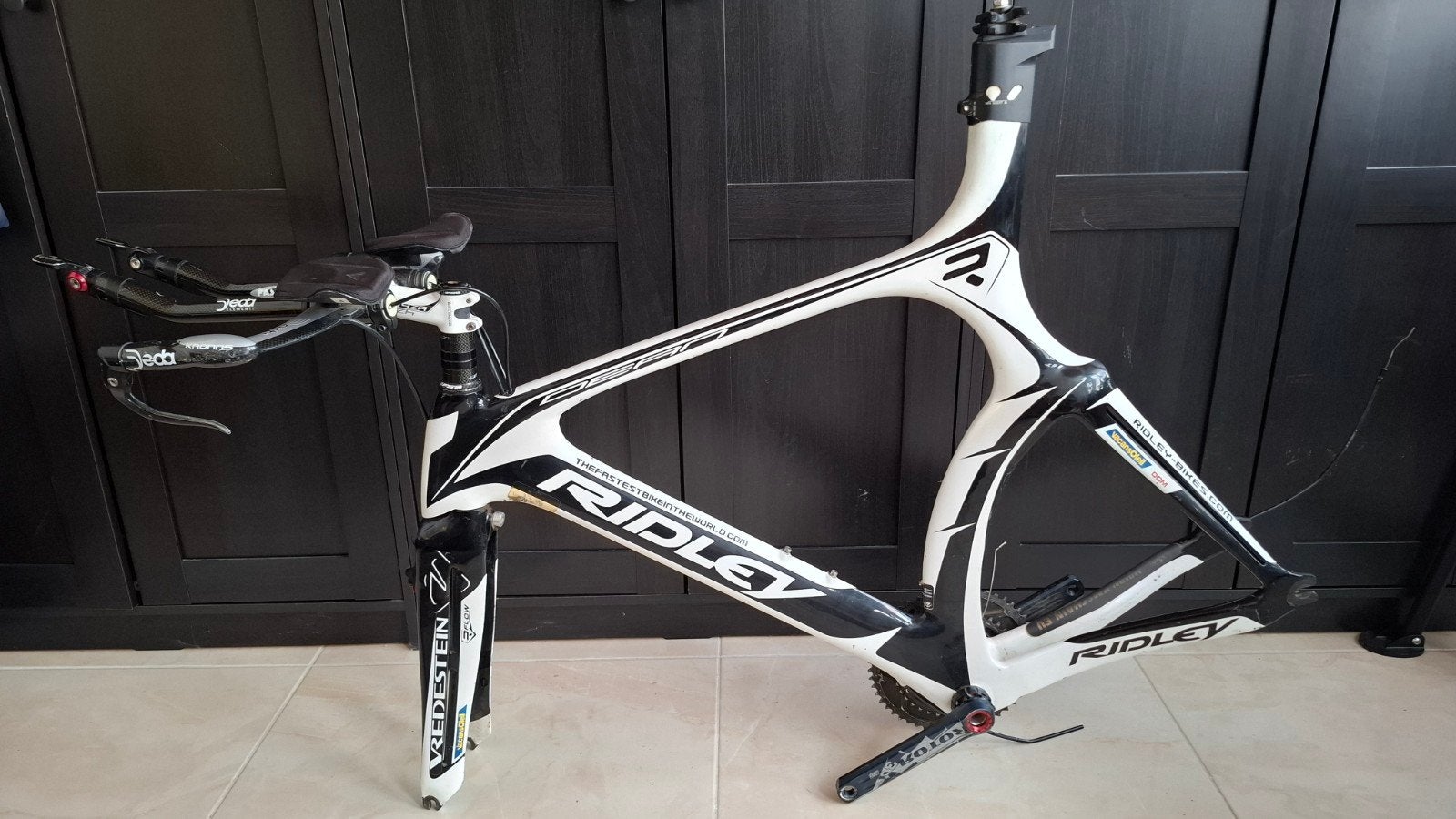 Ridley triathlon full carbon fiets voor onderdelen SRAM, ..., Ophalen, Frame