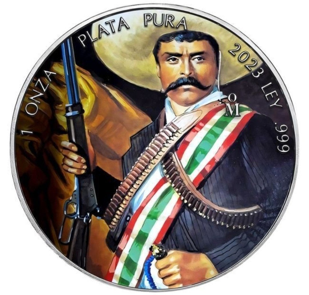 Zeldzaam! 2023 1 oz Zilveren Libertad - Emiliano Zapata, Ophalen of Verzenden