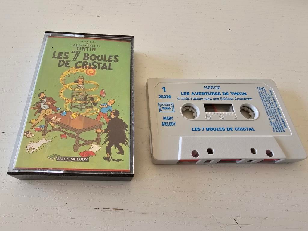 Tintin Les 7 Boules de Cristal Audiocassette, Enlèvement ou Envoi