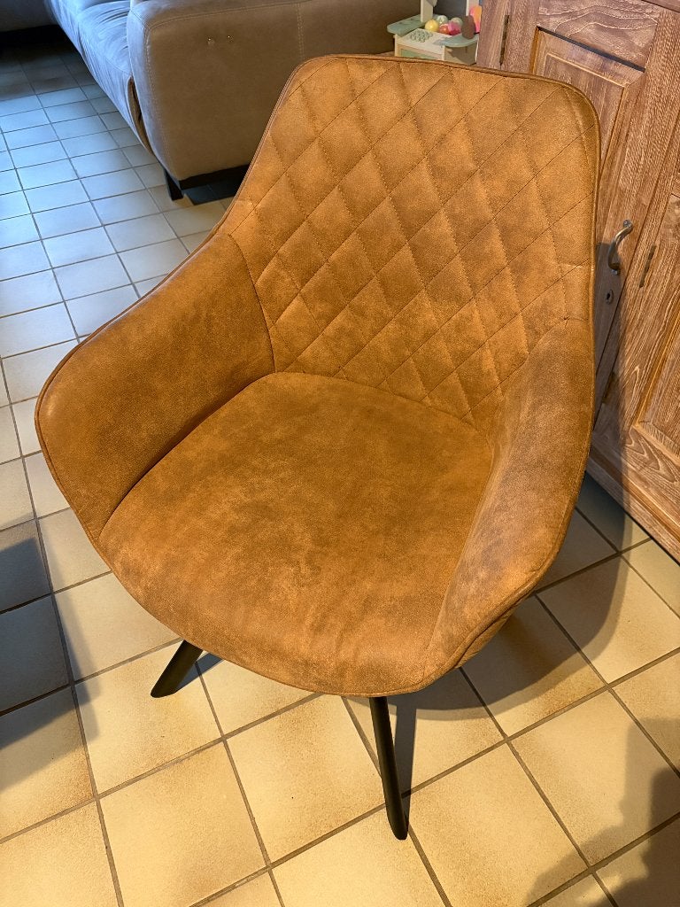 6 eetkamerstoelen, Huis en Inrichting, Ophalen, Overige kleuren, Zo goed als nieuw, Stof