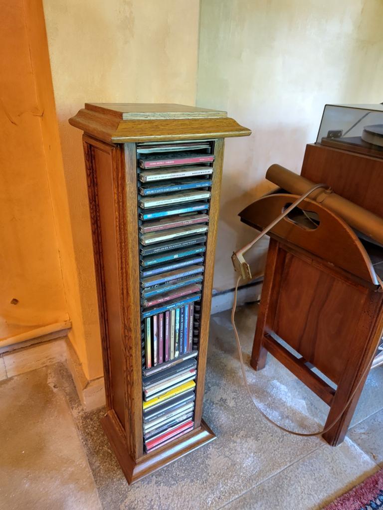 Colonne/armoire de rangement pour CD en bois massif, Enlèvement