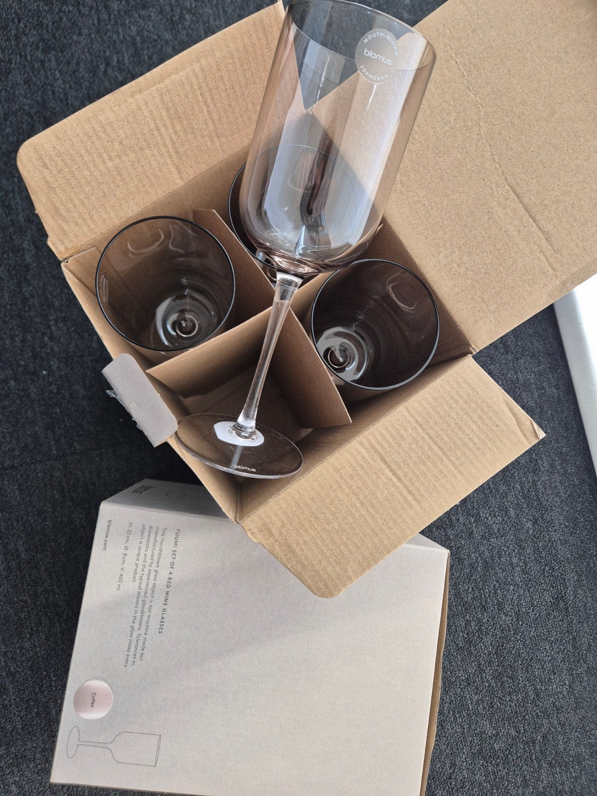 2 x 4 Fuumi Rode Wijnglazen (Blomus), Enlèvement