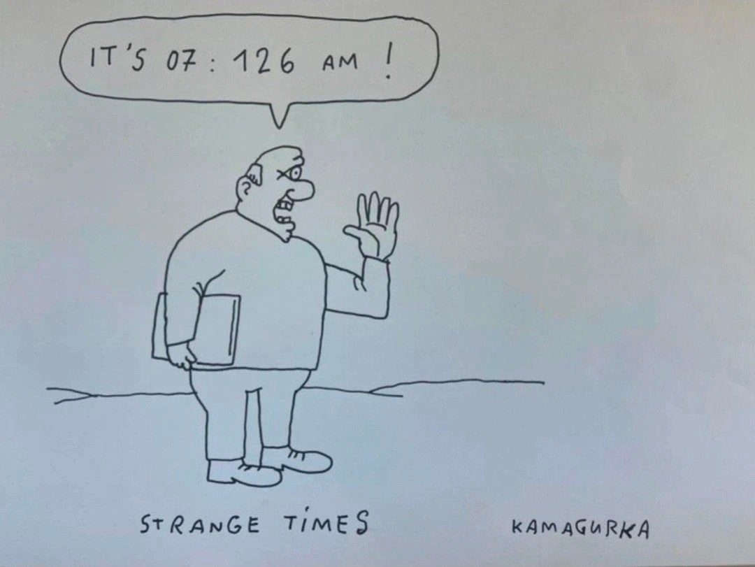 Originele Kamagurka Tekening – "Strange Times", Boeken, Verzenden