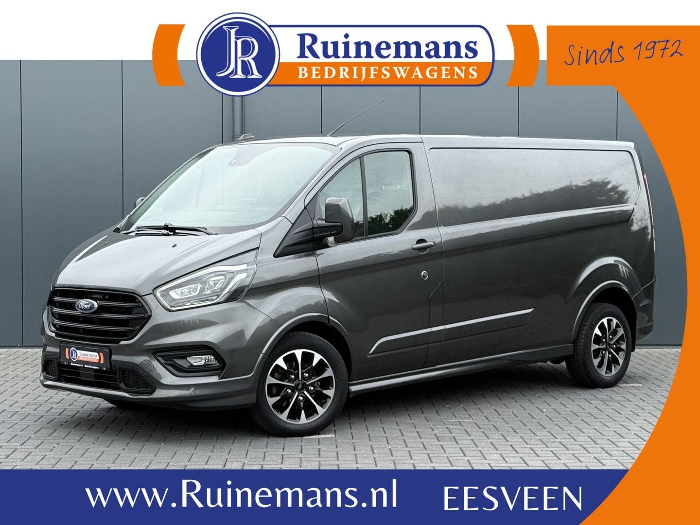 Ford  Transit Custom 2.0 TDCI 185 PK SPORT / AUTOMAAT / L2H1, Electronic Stability Program (ESP), Argent ou Gris, Achat, Carnet d'entretien