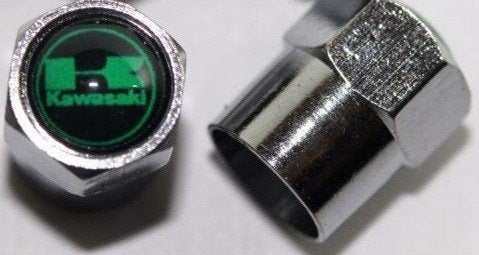 Bouchons de valve métalliques pour motos Kawasaki (verts), Enlèvement ou Envoi