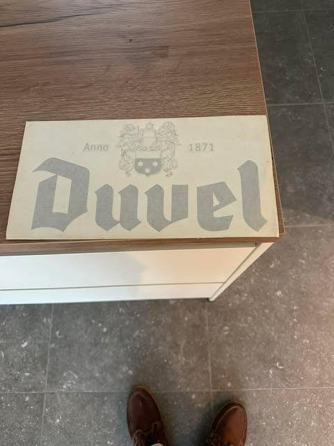 autocollant double lettres noires, Enlèvement, Neuf, Autres types, Duvel