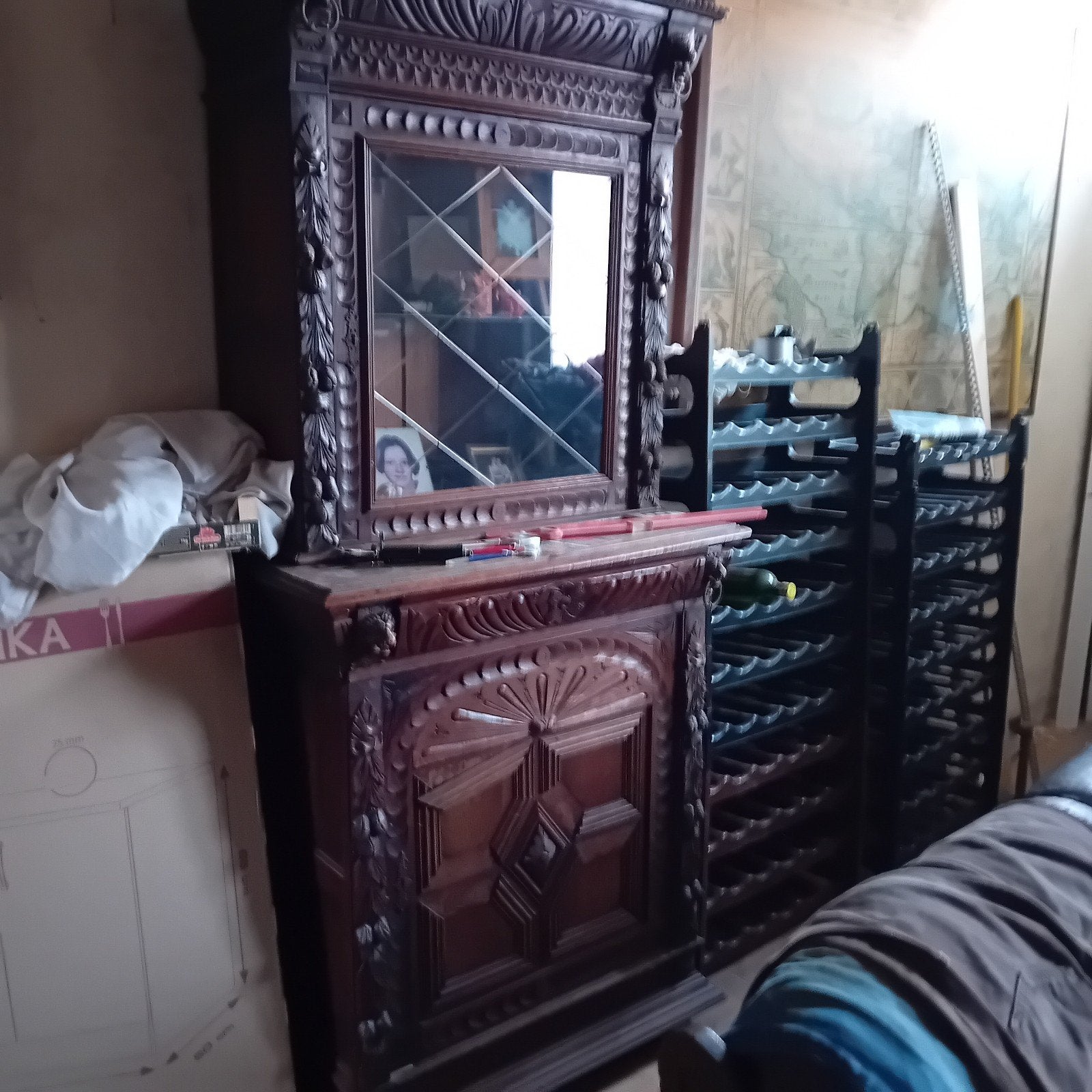 antieke kast, Ophalen