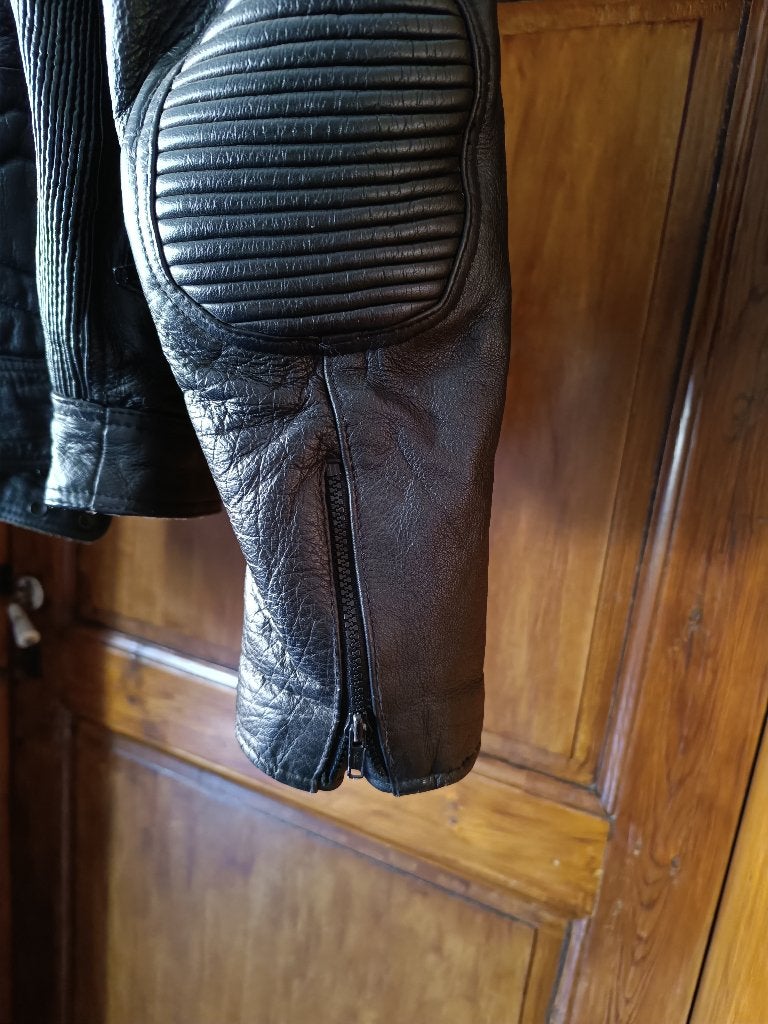 blouson de motard vintage cuir T.54, Motos, MASTER S LEATHER, Seconde main, Vêtements de motocross, Enlèvement ou Envoi