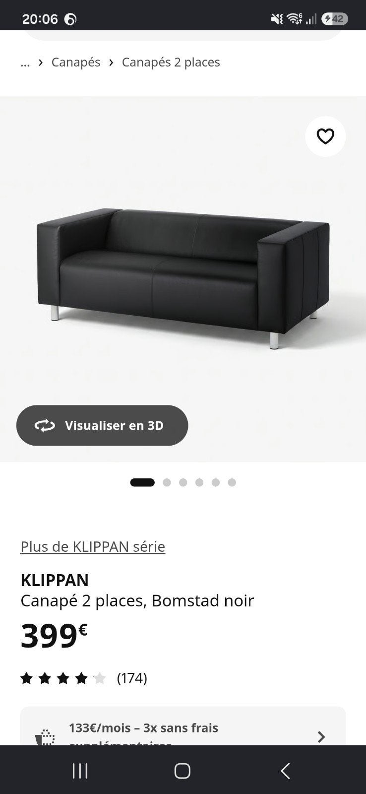 CANAPÉ A VENDRE, Enlèvement