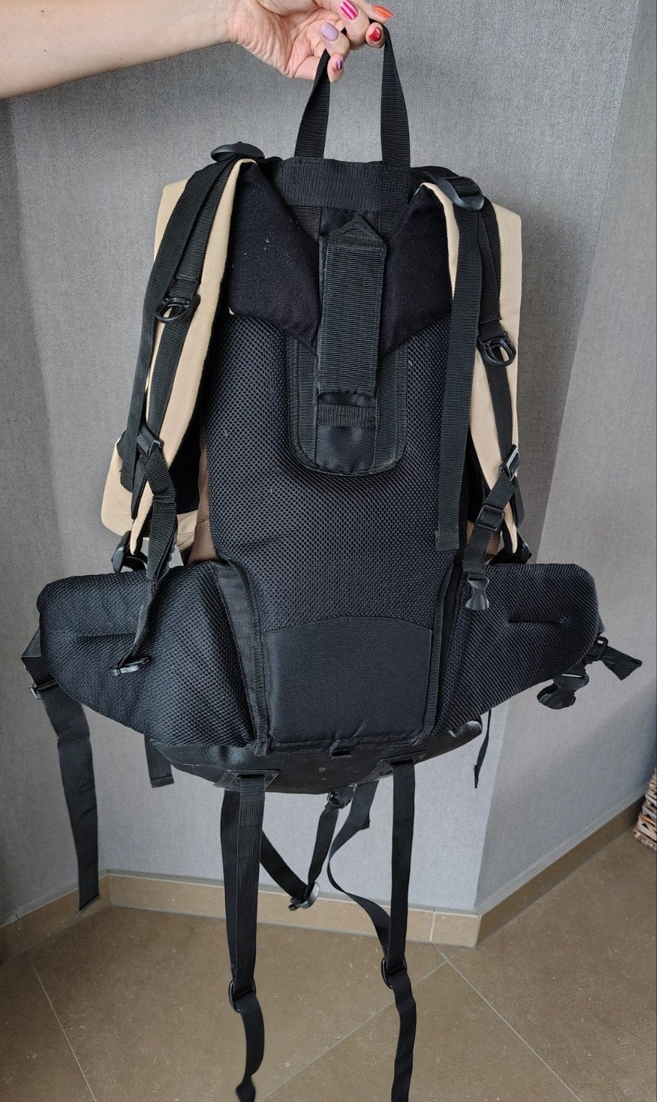 Trekkersrugzak/backpackrugzak, Ophalen