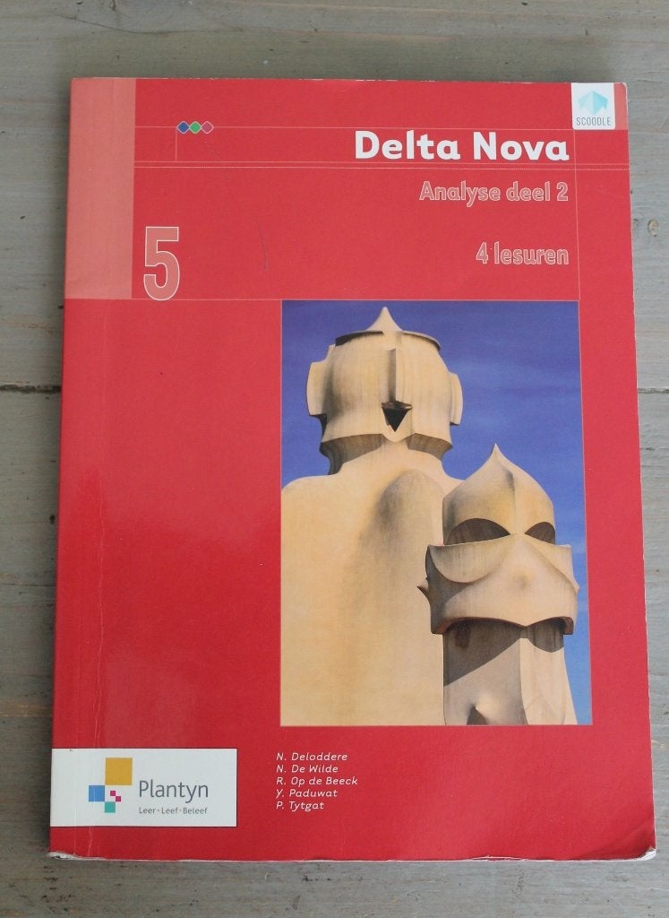 Delta nova 5 - Analyse deel 2 (4 lesuren), Boeken, Ophalen of Verzenden, Zo goed als nieuw, Wiskunde A, N. Deloddere
