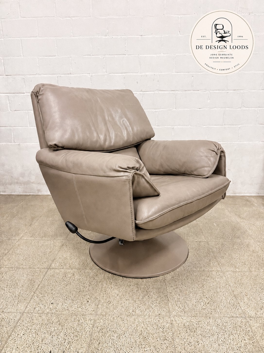 Fauteuil Leolux Cece Design | Merveilleusement confortable, Comme neuf, Enlèvement, 75 à 100 cm, Synthétique