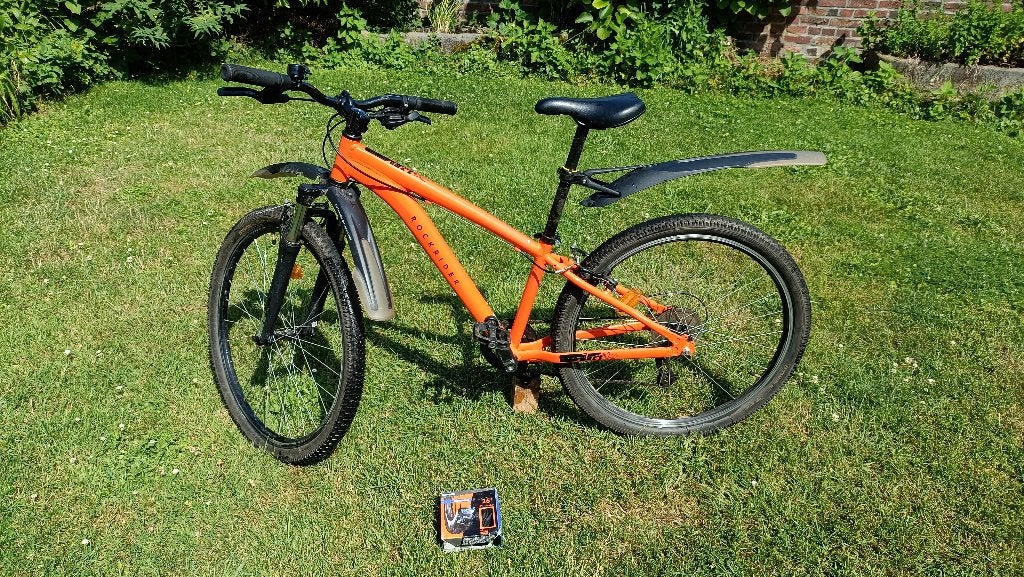 Vélo 26 pouces Decathlon Rockrider orange, Rockrider Décathlon, Frein sur jante, Comme neuf, Enlèvement