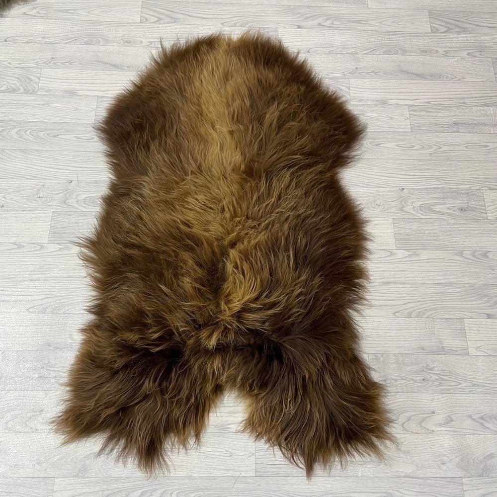 Schapenvacht IJslands bruin 125x75cm #1854 | Lederstore, Neuf, Tapisserie murale, Brun, Matériau naturel