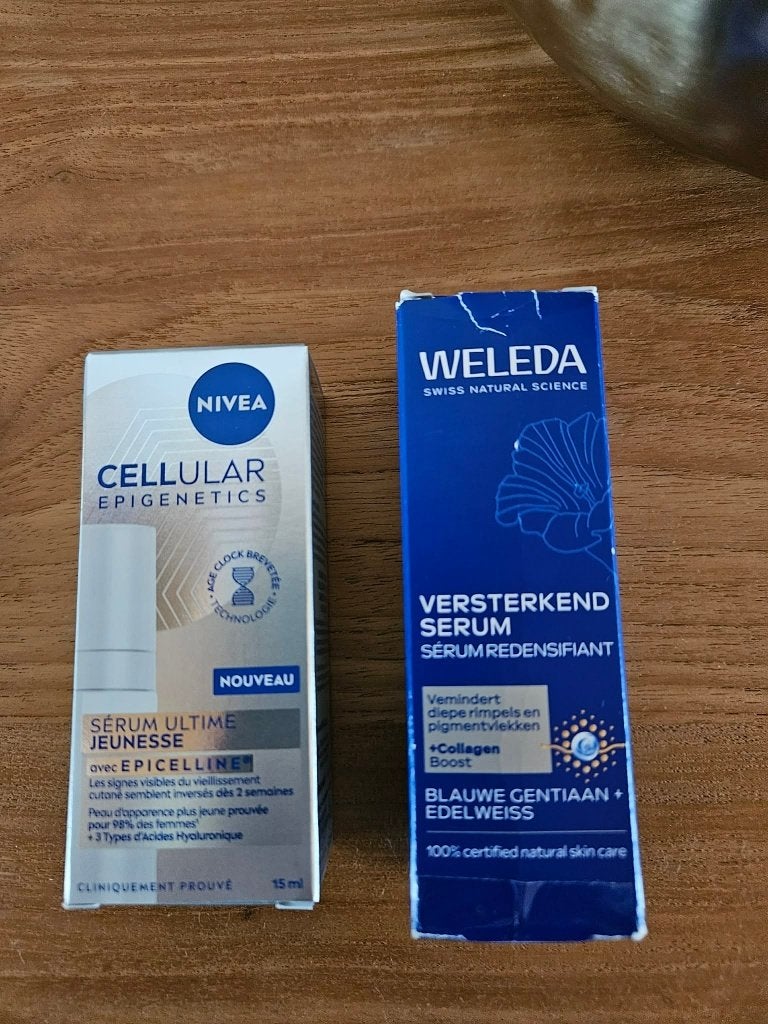 Lot NIVEA Cellular Epigenetics + WELEDA redensifiant Neufs, Ophalen of Verzenden, Nieuw, Gehele gezicht, Verzorging