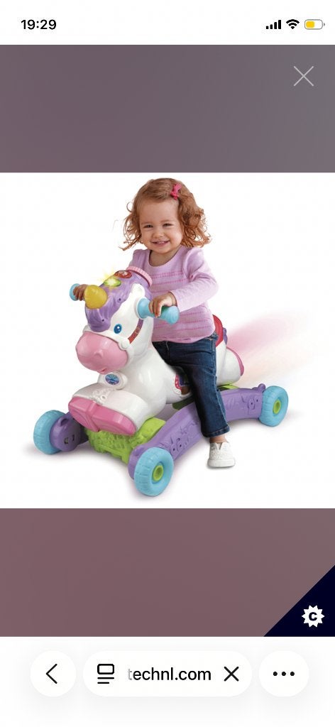 Vtec hobbel eenhoorn, Kinderen en Baby's, Ophalen, Zo goed als nieuw, 6 maanden tot 2 jaar