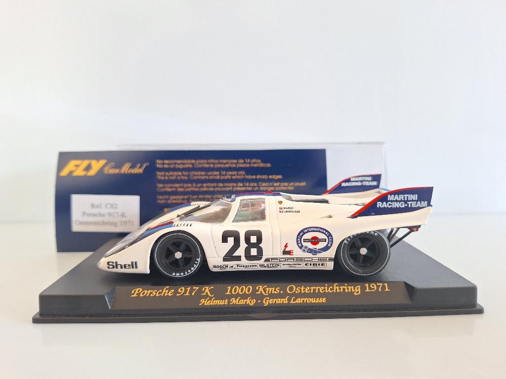 Fly Porsche 917K 1.000 KM Osterreichring 71 Helmut Marko C82, Kinderen en Baby's, Speelgoed | Racebanen, Nieuw, Racebaan, Elektrisch
