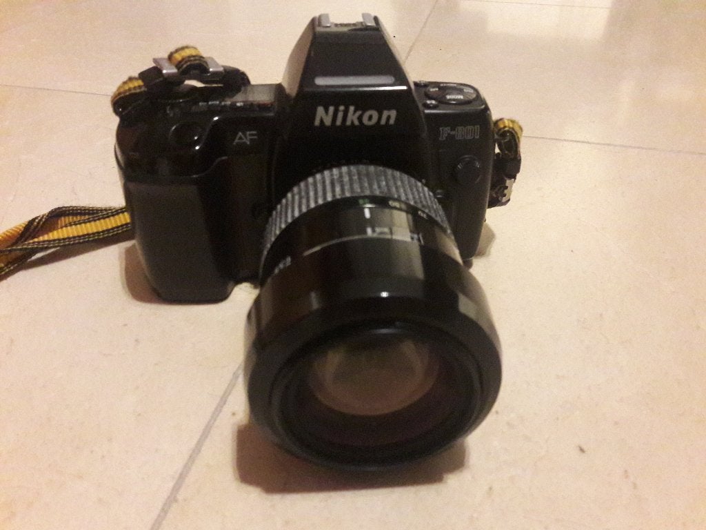 Appareil photo analogique Nikon AF 801 avec accessoires, Enlèvement, Utilisé, Reflex miroir, Nikon