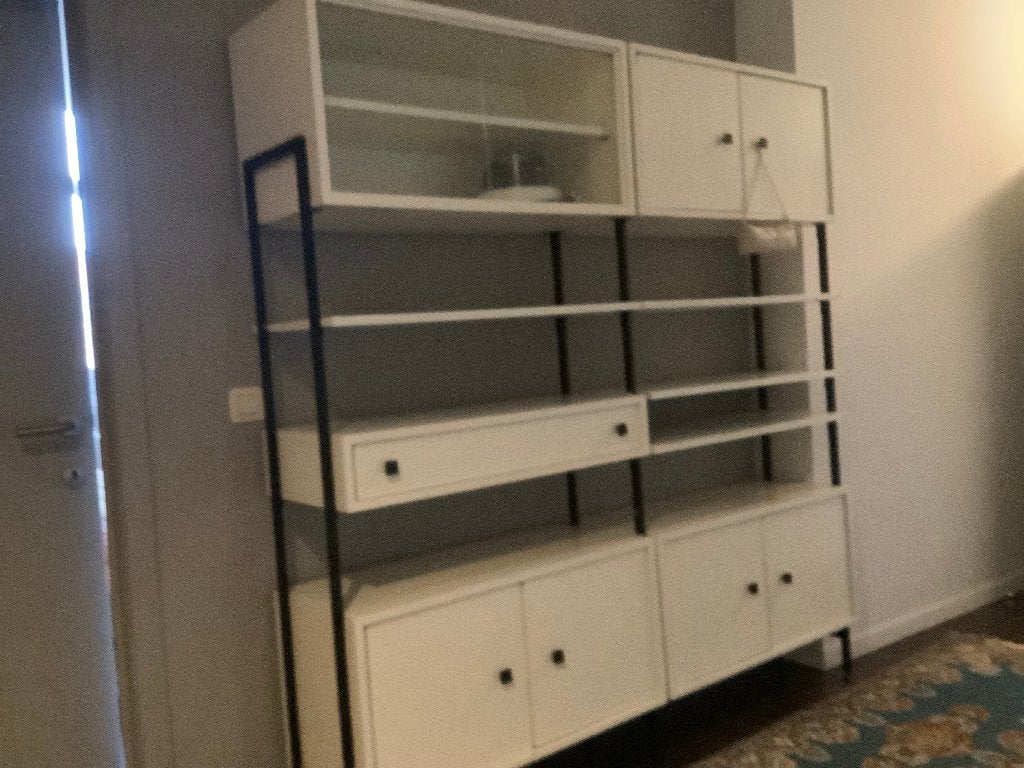 grand mobilier ouvert des années 1960, Maison & Meubles, Enlèvement, Blanc, Bois