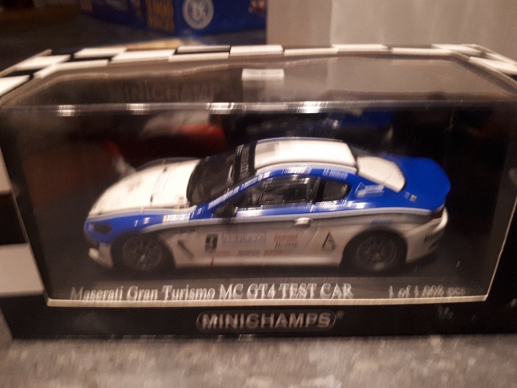 Minichamps Maserati MC GT4 n Test car 1/43, Enlèvement ou Envoi, Neuf, Voiture, MiniChamps