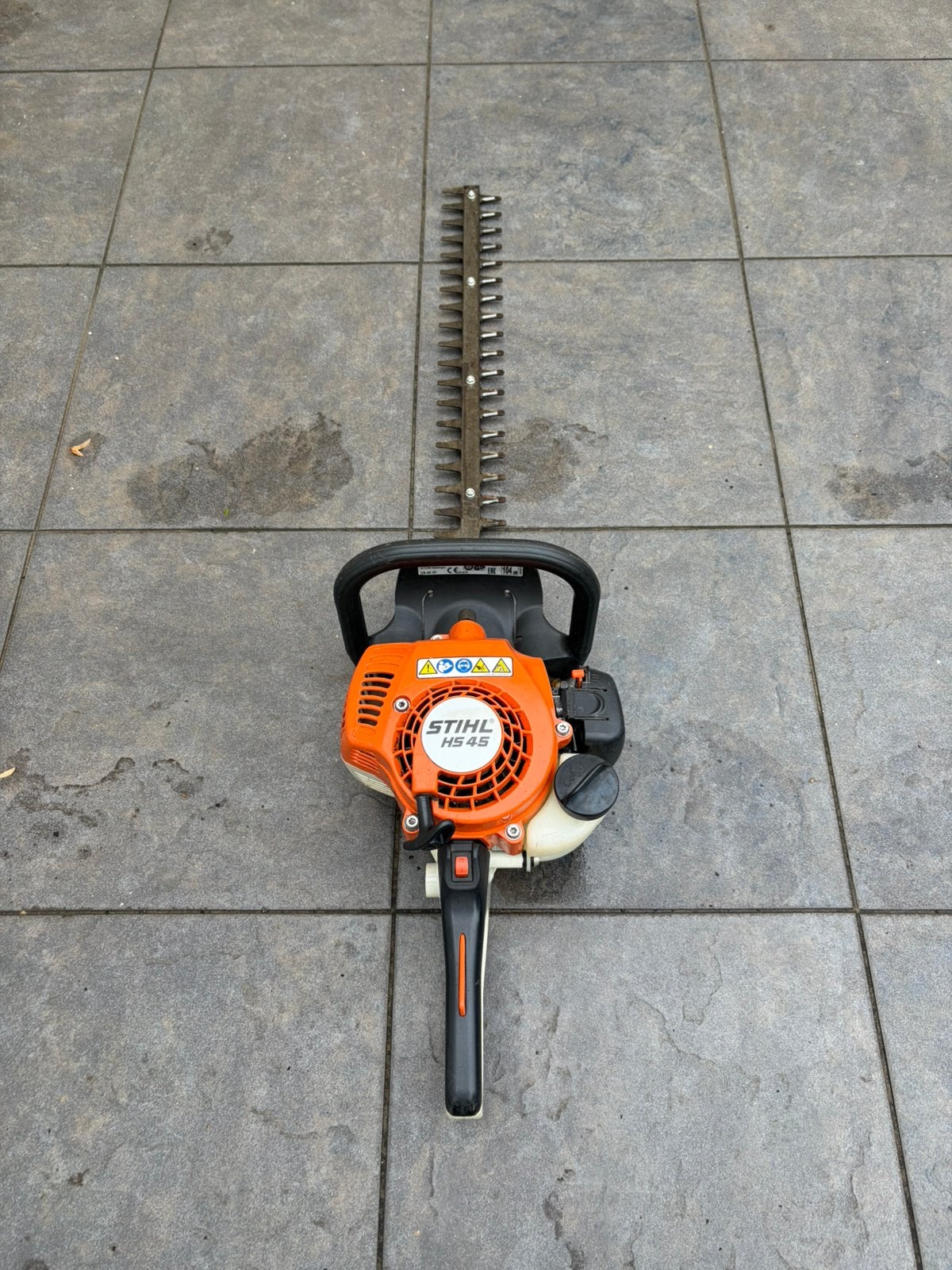 Stihl hs 45 heggenschaar, Ophalen, Zo goed als nieuw, Benzine