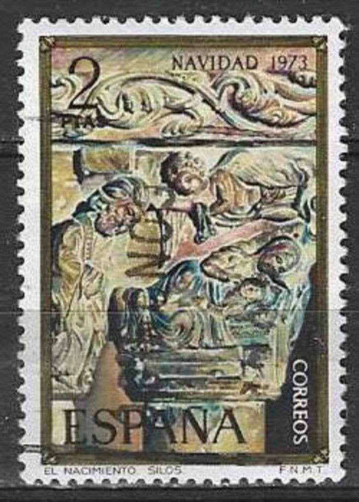 Spanje 1973 - Yvert 1817 - Sculptuur - De Geboorte (ST), Verzenden, Gestempeld