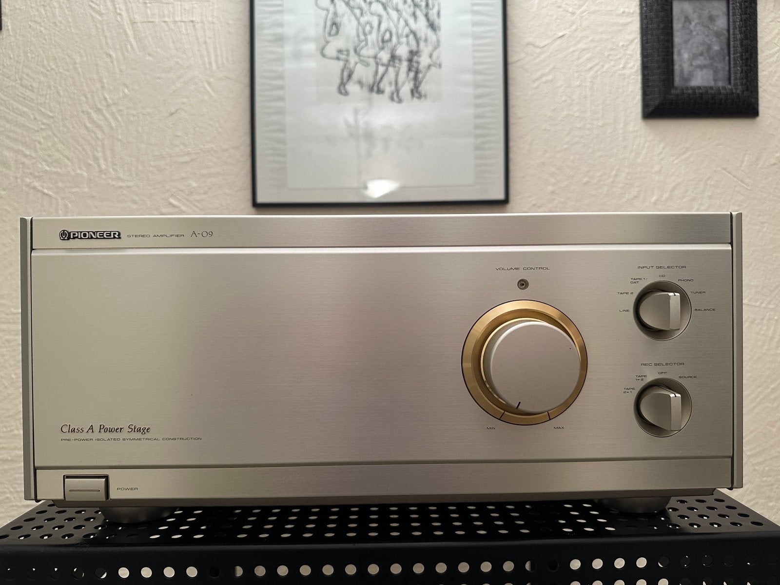 Pioneer A-09 class A power stage, Audio, Tv en Foto, Ophalen of Verzenden, Zo goed als nieuw, Pioneer, 120 watt of meer