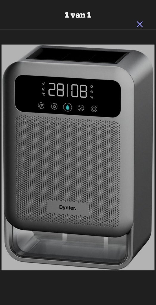 Luchtontvochtiger dynter, Elektronische apparatuur, Ophalen, Zo goed als nieuw
