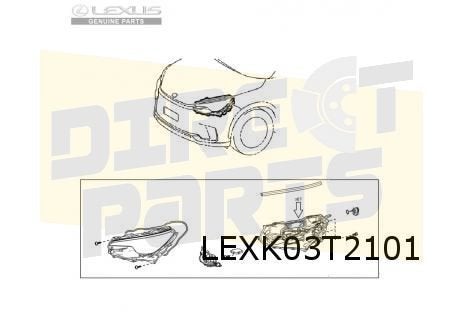 Lexus LBX (3/24-) koplamp Links Origineel! 8110652Q30, -, Verzenden, -, Nieuw