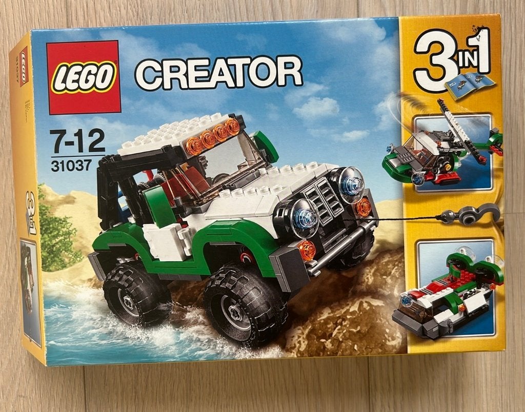 Lego Creator 31037 - Avontuurlijke voertuigen jeep heli boot, Gebruikt, Compleet, Lego, Ophalen of Verzenden