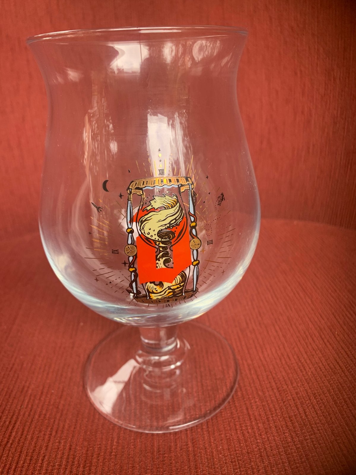 Duvel glas “Hemels Geduld” van Joe Robinson, Ophalen of Verzenden, Zo goed als nieuw, Duvel