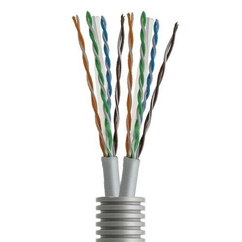 Flexpijp 20mm + 2 x UTP CAT6 Dca - 100 meter (100 meer), Verzenden