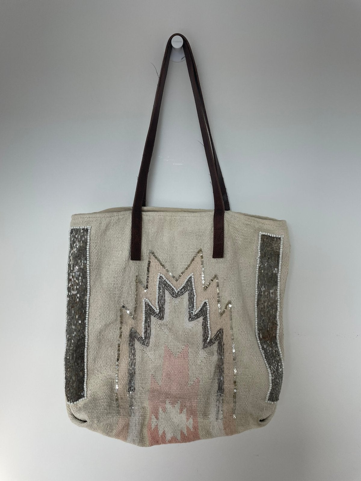 Hipanema strandtas, Bijoux, Sacs & Beauté, Enlèvement ou Envoi, Utilisé, Beige, Autres types