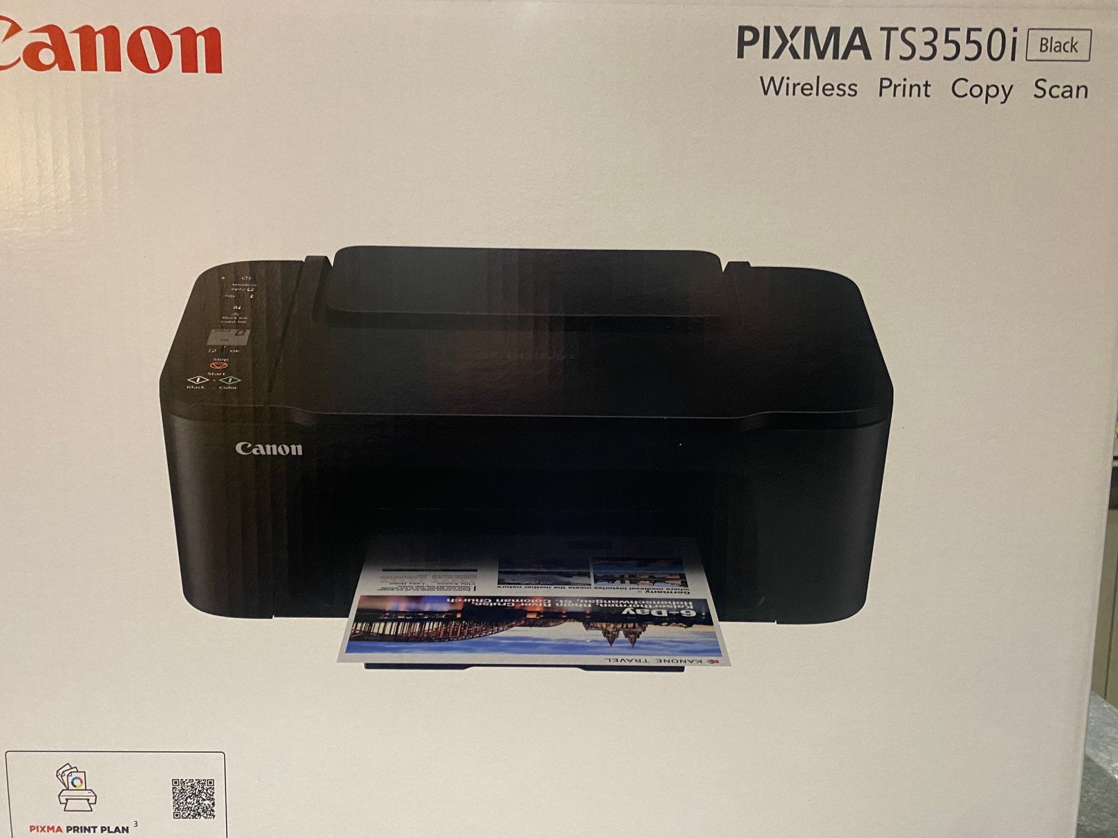 Canon Pixma TS3550i zwarte printer, Computers en Software, Ophalen, Zo goed als nieuw, Printer