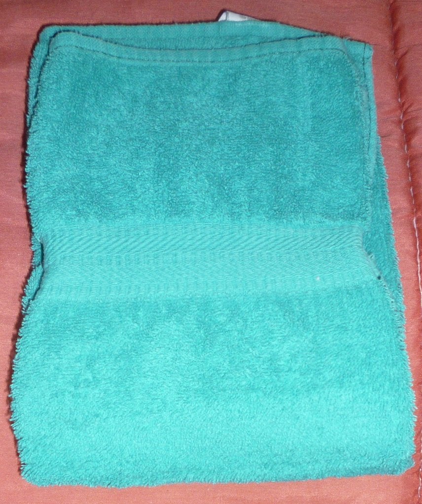 E4. Serviette de bain Jalla – Vert éclatant – 90  45 cm, Ophalen of Verzenden, Gebruikt, Groen, Handdoek