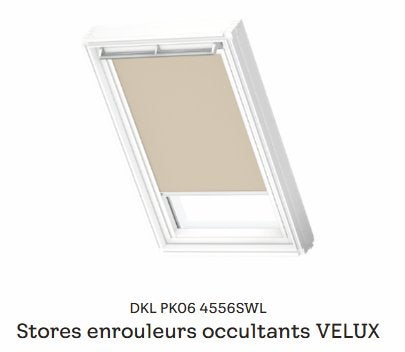 2 Stores Occultants Velux PK06 Beiges d'occasion, Enlèvement, Comme neuf