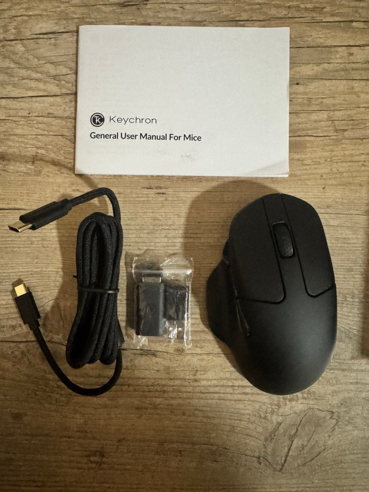 Keychron M7 Wireless Mouse, Computers en Software, Ophalen, Rechtshandig, Muis, Gaming muis