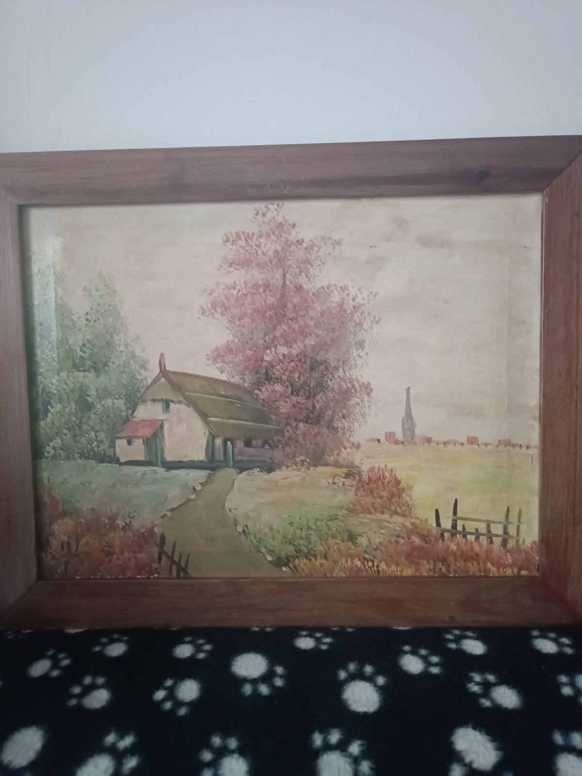 2 jolis tableaux de peinture à l'huile vintagevintage, Antiquités & Art, Art | Peinture | Classique, Enlèvement ou Envoi, Signé