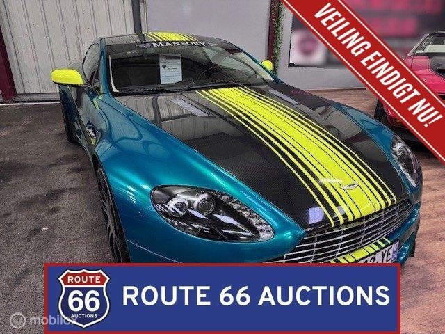 Aston Martin V8 Vantage Mansory | 2008 | Route 66 Auctions, Auto's, Gebruikt, Overige modellen, Zwart, Bedrijf
