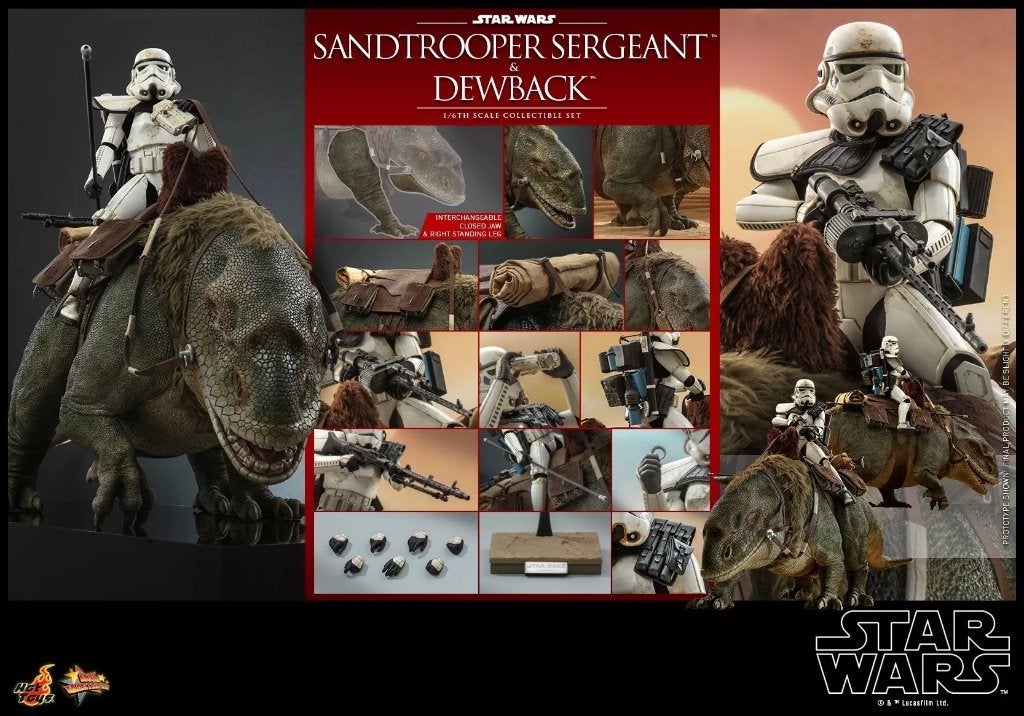 Hot Toys MMS722 Sandtrooper Sergeant & Dewback two pack, Collections, Star Wars, Enlèvement, Neuf, Autres types