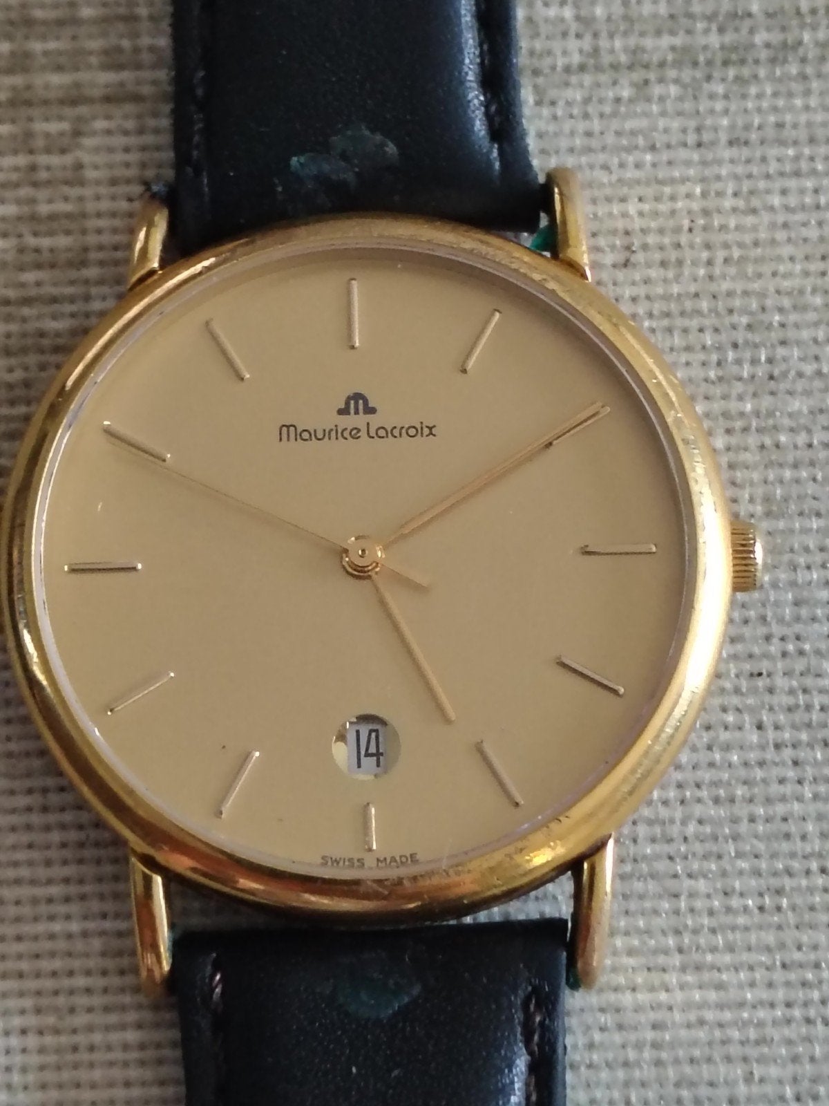vintage Maurice Lacroix polshorloge zgst stijl jaren 80/90, Enlèvement ou Envoi, Montre-bracelet