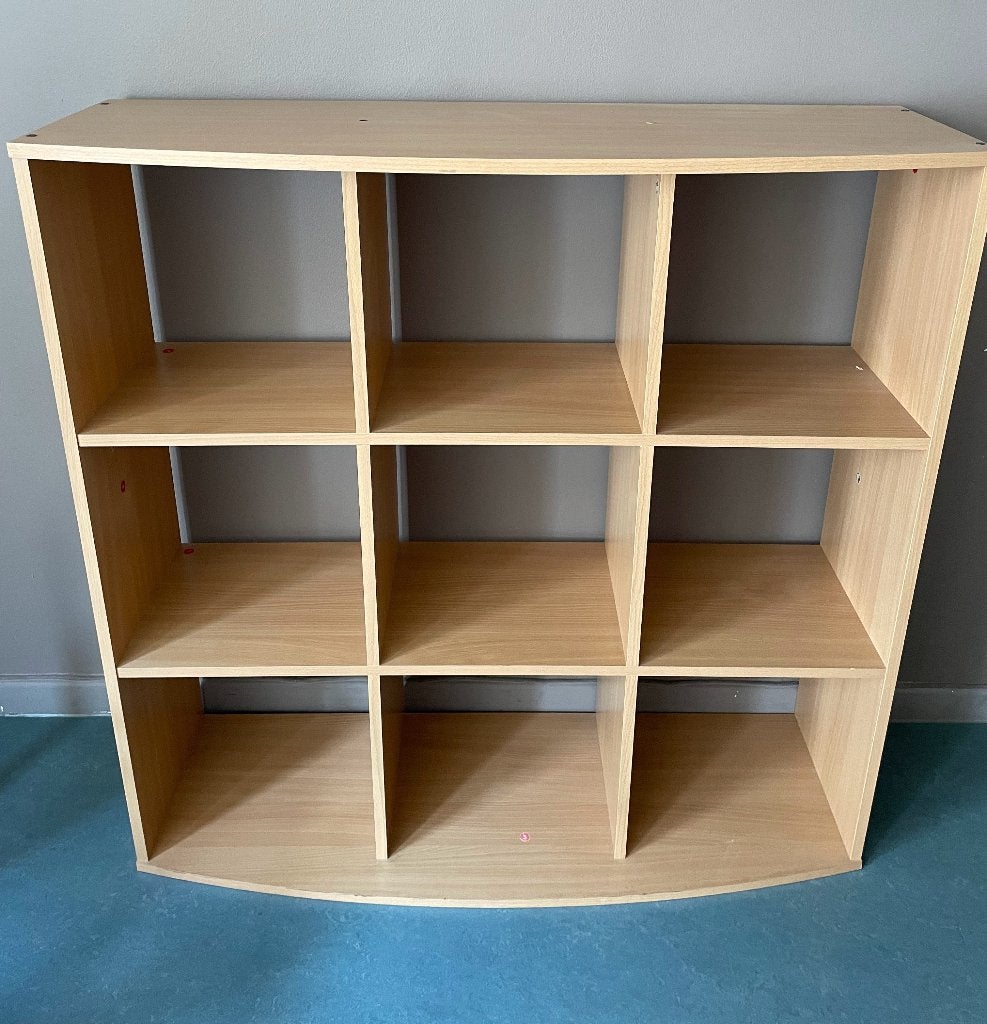 étagère de bibliothèque carrée en bois, Enlèvement, Comme neuf