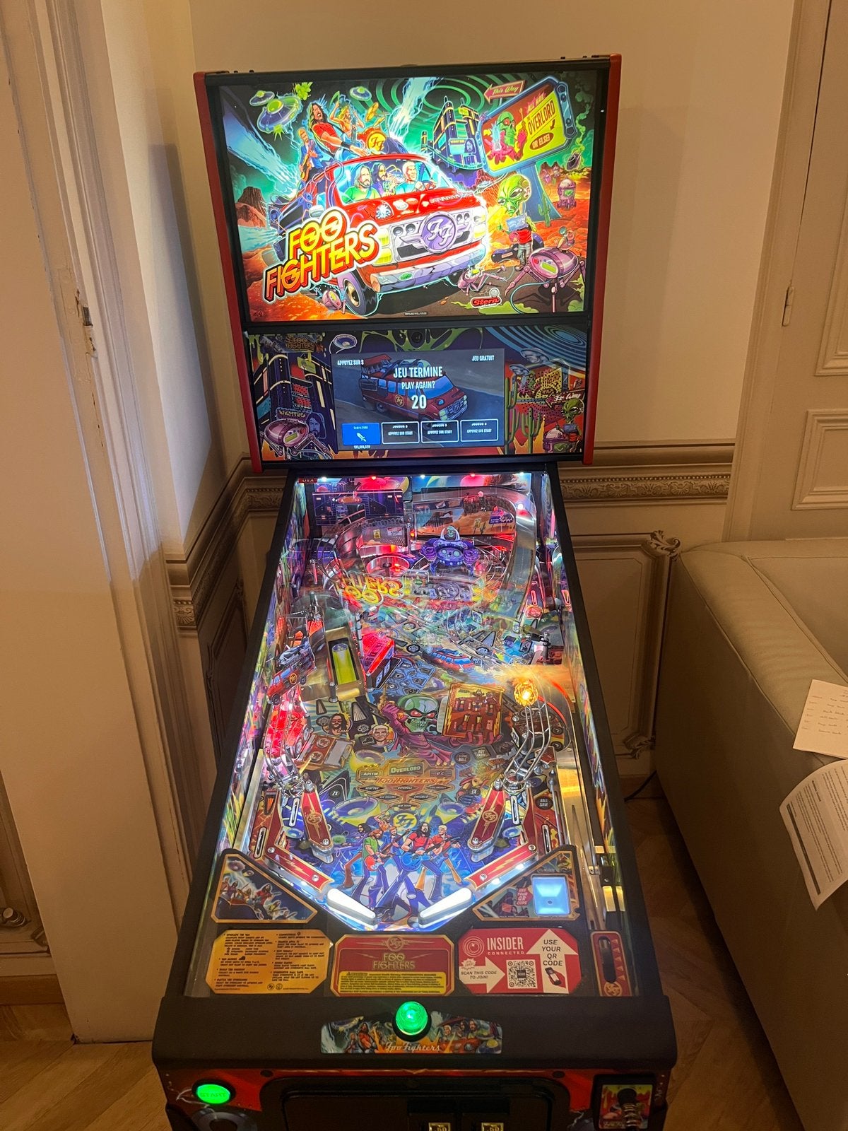 Super flipper foo fighter, Collections, Machines | Flipper (jeu), Comme neuf, Enlèvement