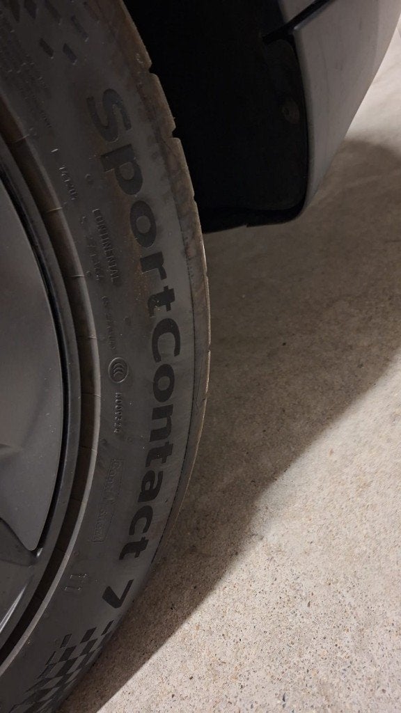 4x Continental SportContact 7 255/45 R19 XL - Tesla Model Y, Autos : Pièces & Accessoires, 255 mm, Enlèvement ou Envoi, Véhicule de tourisme