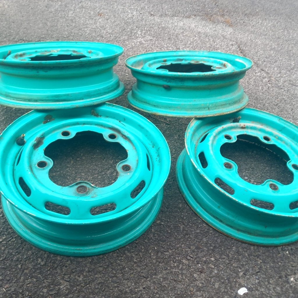 VW Kever set van 4 velgen  - 5 gaats, pre 1967, Auto-onderdelen, Ophalen, Gebruikt, Velg(en)