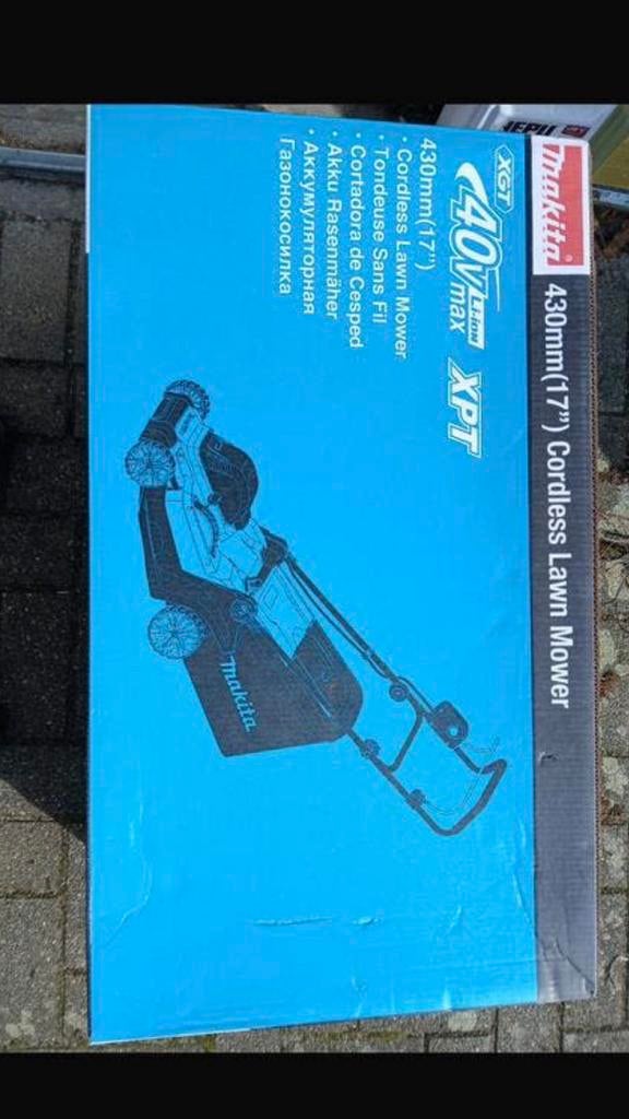 Makita 40V 43cm draadloze grasmaaier 40V batterij, Ophalen, Nieuw