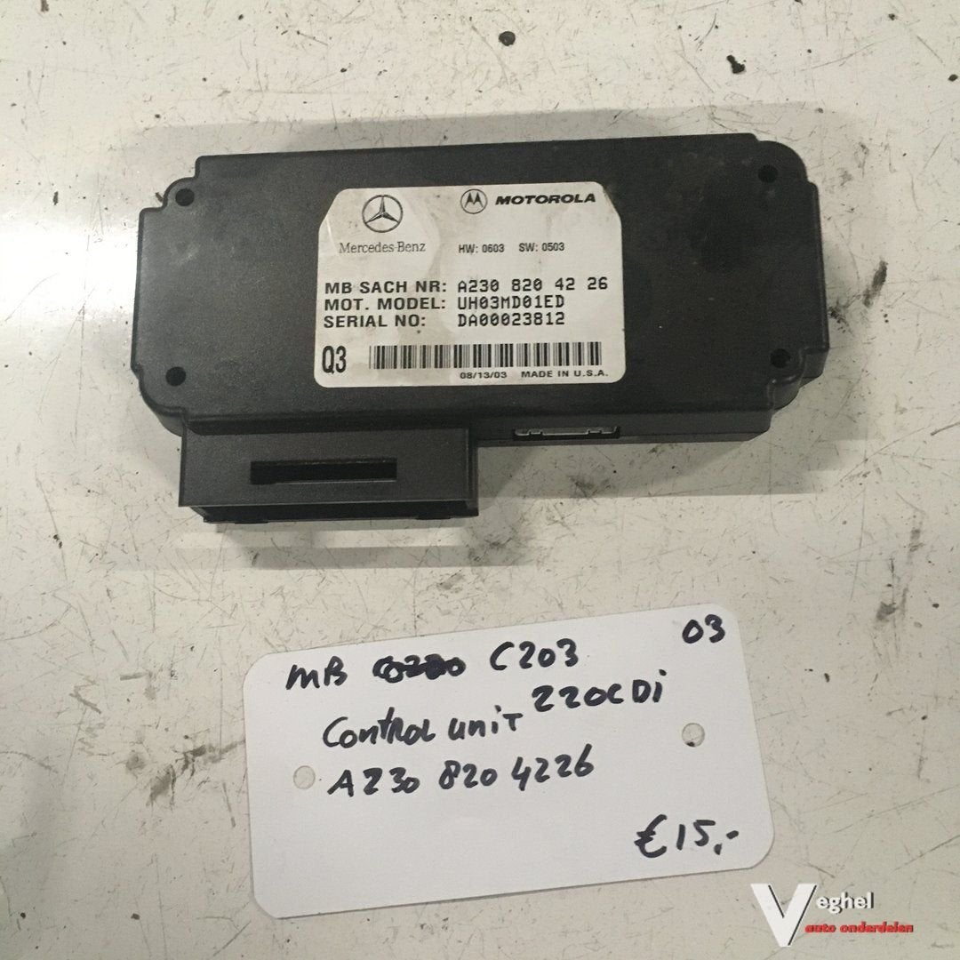 Mercedes C203 220cdi 2003 sedan Control module A 230 820 422, -, Utilisé, -, -