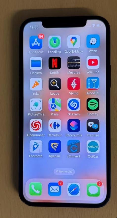 Iphone 12 blue 128 GB - MGJE3ZD/A, 80 %, 128 GB, Enlèvement ou Envoi, Utilisé